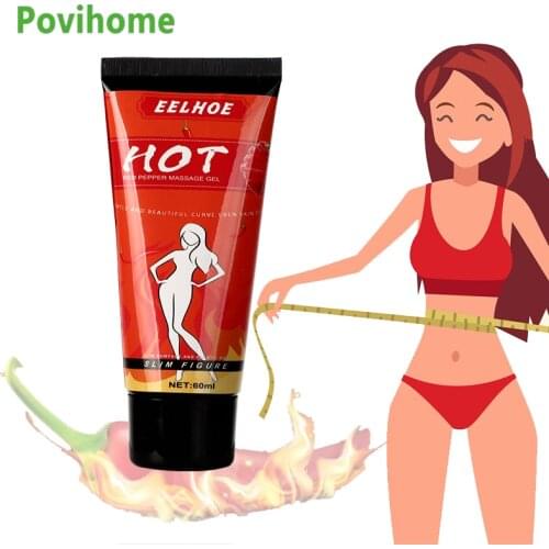 60ml Hot Pepper Slimming Cream Weight Loss Arm Leg Fat Burnning Beer Belly Fat Lost Ointment Body Massage Lift Firming Slim Oil
