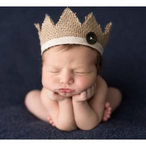 Newborn Photography Props Crown Baby Hairband Photography Accessories Hats Caps