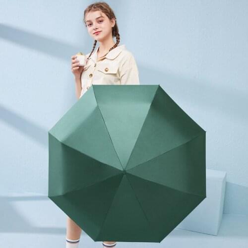 Solid Mini Women Parasol UV Protection Capsule Umbrella Small Portable Umbrella Windproof Rain Folding Umbrella Parasol A5A