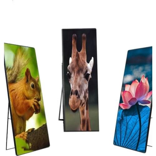 Factory Wholesale Moveable Indoor P1.8 P2 P2.5 Various Size High Brightness Digital LED Advertising LED Poster Display Screen