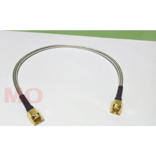 20PCS SMA Male TO SMA Male Plug RF Coax Pigtail Semi-rigid Cable RG402 New