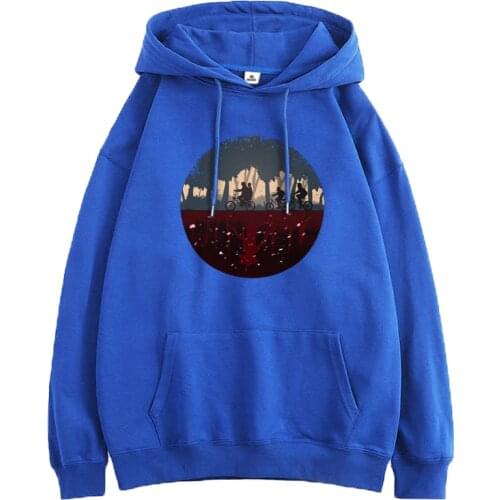 Stranger Things Print Sweatshirts Woman Long Sleeve Casual Tops Clothing Autumn Fashion Pullovers 2021 New K-pop Retro Female