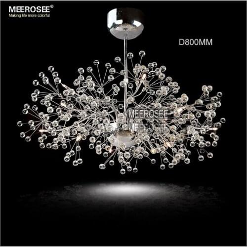 Vintage Glass Chandelier Lighting Floral French Glass Lustre Light Cristal Suspension Hanging Lamp MD2396