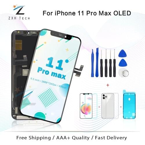 Grade A++++ Amoled Screen LCD Display for iPhone 11 pro OLED Assembly OEM for iPhone 11 pro max with Good 3D Touch Digetizer