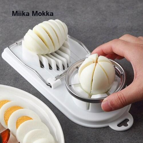 1PC Stainless Steel Egg Cutter Egg Slicers Multifunctional Fruit Vegetable Cutting Kitchen Accessories Slicing Cooking Gadgets