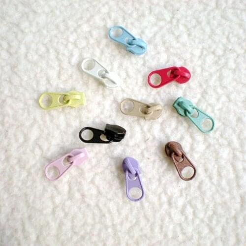 100PCS 3# Resin Zipper Head Thick Zipper Pull Slider DIY Repair Pillow Quilt Bedding Bags Sewing Clothes DIY Zipper Puller Head