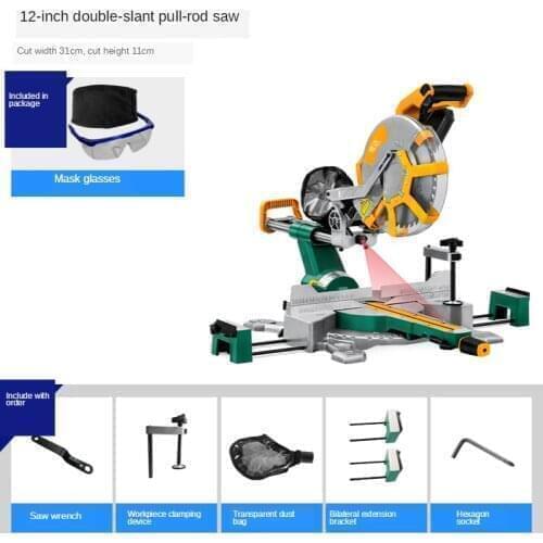 12 inch portable free cutting angle compound sliding mitre saw cutting machine stand miter saws for aluminum wood