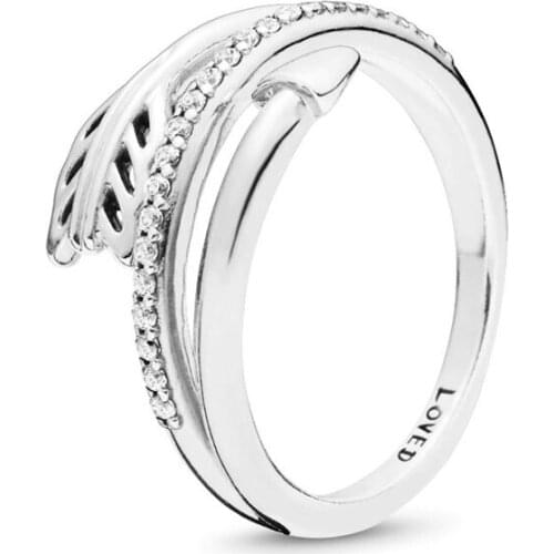 2020 New Free shipping Authentic 925 Sterling Silver Wrap-Around Arrow Rings For Women Original DIY Jewelry S925 Ring