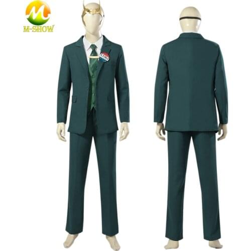 2021 Loki Cosplay Costume Loki for President Blazer Suit Full Set Halloween Uniforms for Adult Men Any Size