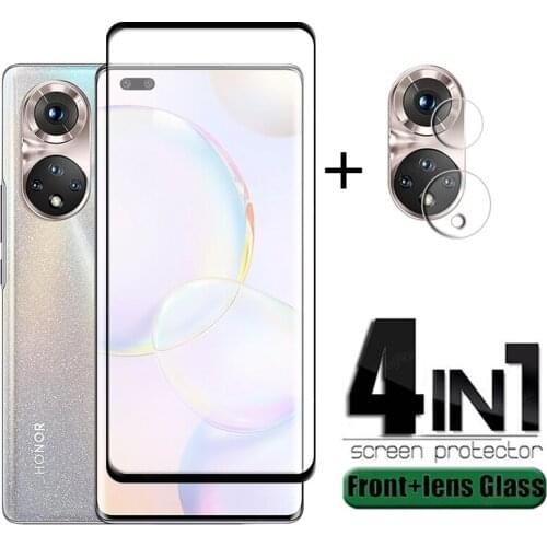 4-in-1 For Huawei Honor 50 Pro Glass For Honor 50 Pro Phone Film HD Protective Glass Screen Protector For Honor 50 Pro Lens Film