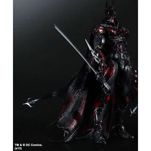 PLAY ARTS 27cm Batman : Arkham Knight Special Red Version Action Figure Model Toys