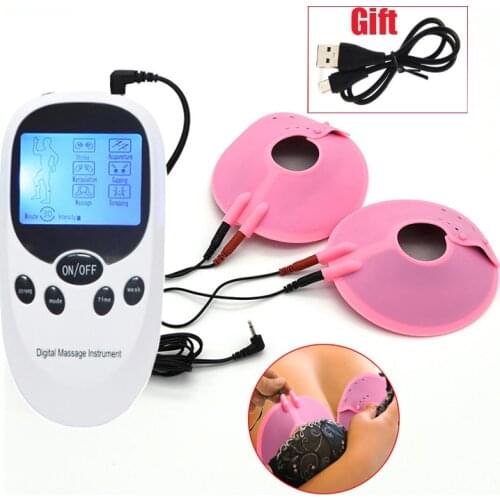 Electro Shock Sex Nipple Paste Pads,Medical Sex Toy For Woman Electro Stimulate Breast Massage Patch Pad With Cable,SM Flirt Toy