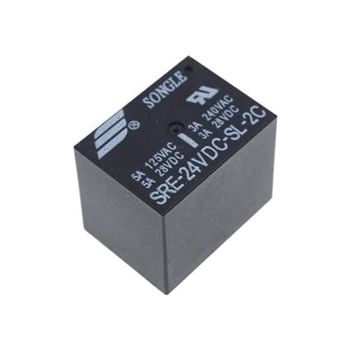 HOT NEW 24V relay SRE-24VDC-SL-2C SRE 24VDC SL 2C SRE24VDCSL2C Two groups of conversion 24VDC DC24V 24V 250VAC 3A 8PIN