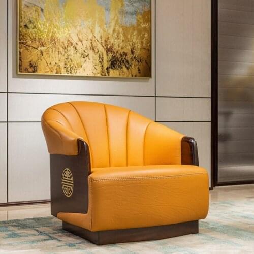 GY Ugyen Wood Solid Wood Leisure Chair Modern Minimalist Chair Large Apartment Light Luxury Living Room Furniture A8