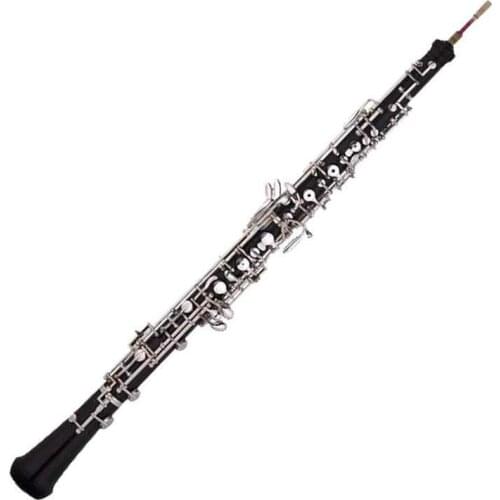 Il belin Professional C Key Oboe Semi-automatic Style Cupronickel Woodwind Instrument with Oboe Reed Gloves Ebony material