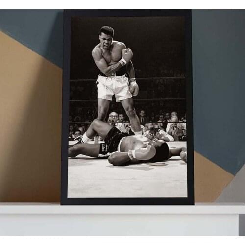 Classic Muhammad Ali Canvas Painting Famous Boxer Inspirational Poster Wall Art Print Pictures For Living Room Home Decor