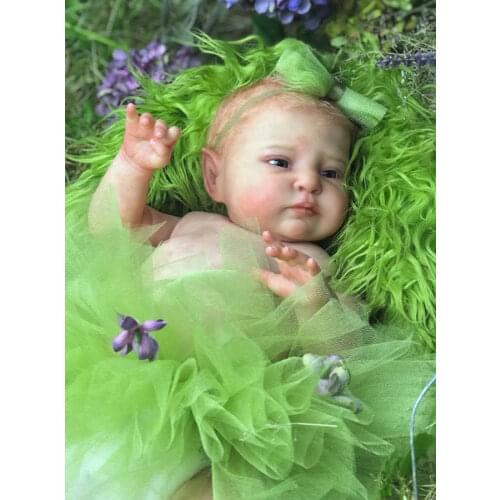 NPK 20inch Reborn Doll Kit Elfling Destiny Fairy Sweet Baby Unfinished Doll Parts