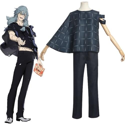 Anime Jujutsu Kaisen Cosplay Costume Mahito Cosplay Uniform Suit Adult Halloween Carnival Party Costume Full Set Shirt Pants