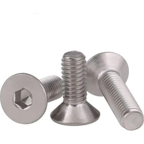 M12-1PCS 304 Stainless Steel Flat / Countersunk Head Cap Screws DIN7991 M12*25/30/35-60mm