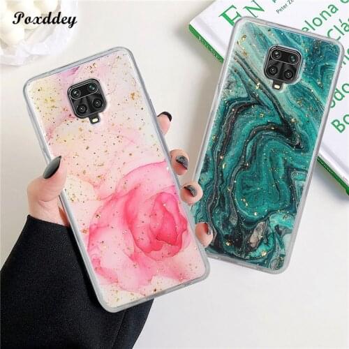 Fashion Glitter TPU Case For Xiaomi Mi 10 11 10T Lite Redmi Note 9 Global 9S 9 Pro Shiny Gilt Art Painting Cover Shell