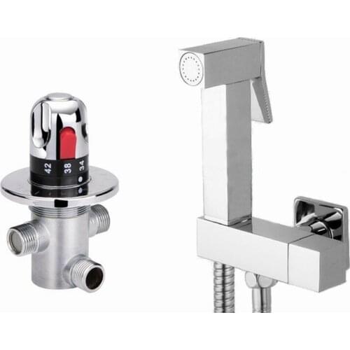 Wallmounted Thermostatic Hand Held Douche Bidet Spray Kit / Shower Shattaf /Bidet shower set BD778