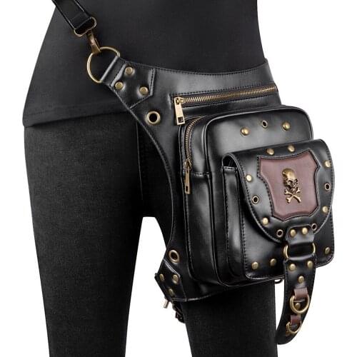 2021 New Mechanical Bag Women One Shoulder Messenger Crossbody Bags Skeleton Outdoor Leisure Rivet Waist Backpack Men