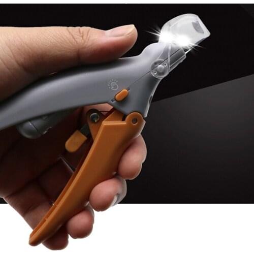 Pet Nail Clipper Scissors Professional Dog Cat Pet Nail Toe Claw Clippers Scissor LED Light Nail Trimmer for Animals Pet Supplie