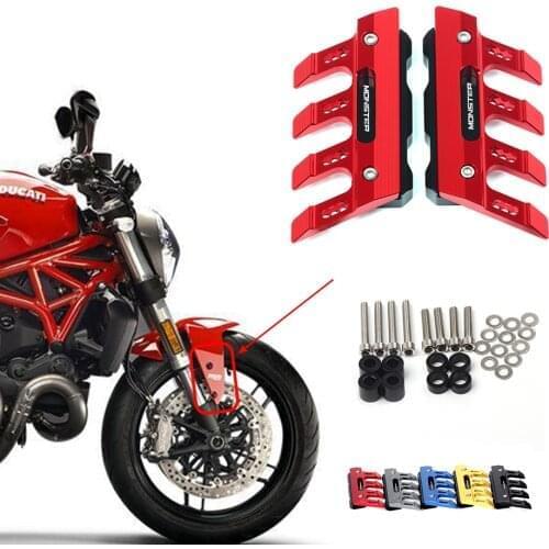 MONSTER For Ducati MONSTER 695 696 795 796 797 821 1100 1200 Motorcycle Front Fork Protector Fender Slider Accessories Mudguard