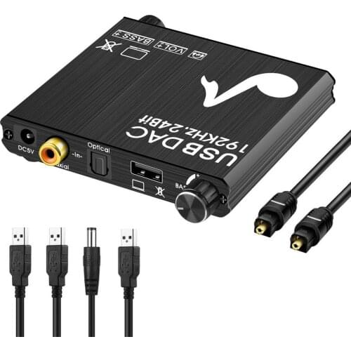 HD Audio Converter Professional Digital To Analog DAC Adapter Home DVD HDTV Audio Video Equipment Accessories For Xbox PS4