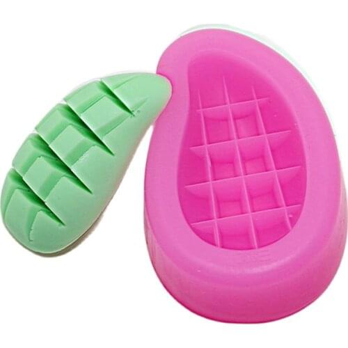 Mango Silicone Soap Molds Fondant Cake Decorating Polymer Clay Candle Mold Gumpaste Chocolate Cake Kitchen Baking Moulds H621