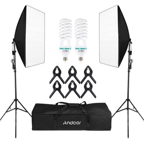 Andoer Photography Studio Cube Umbrella Softbox Light Lighting Tent Kit Photo Video for Portrait Product EU Plug 220~240V