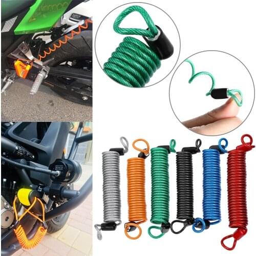 150cm Universal Alarm Disc Lock Security Spring Reminder Cable Bike Motorcycle Scooter Motorcycle Accessories