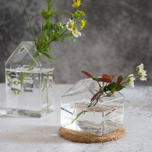 Flower Vase for Wedding Decor Centerpiece Glass Vase Rose Tabletop Terrarium Glass Containers Floral Table Vase Mariage