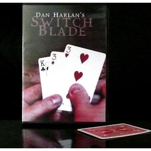 Switchblade By Dan Harla (Gimmicks+DVD) - Card Magic Tricks,Close Up,Accessories,Card Magic Props,Magic Toys,Magician Decks