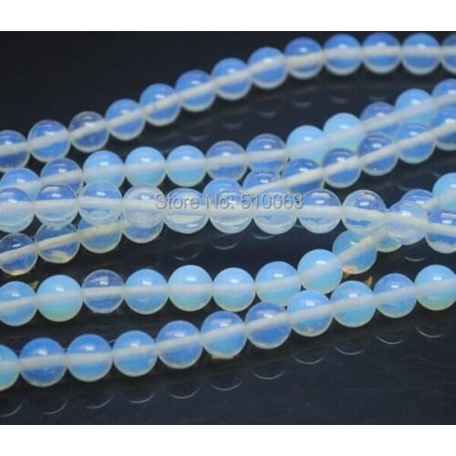 248 Pieces/Lot Nature Opal Bead,Moon Stone Round Ball Beads Accessories Size 6mm