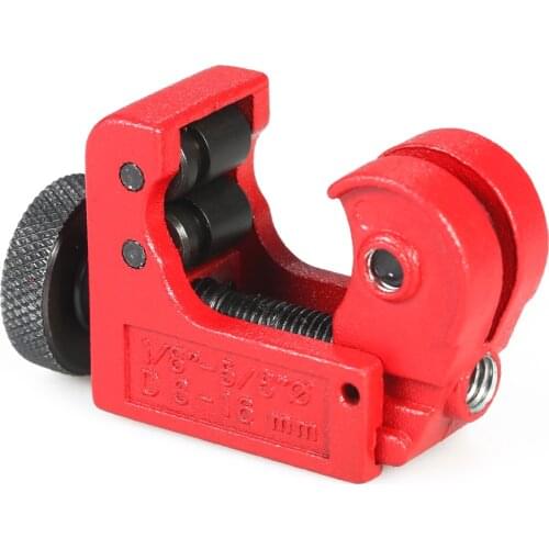 3-16mm (1/8"-5/8") Mini Pipe & Tube Cutter Adjustable Tubing Cutter Diameter Heavy Duty Industrial Grade for Refrigeration