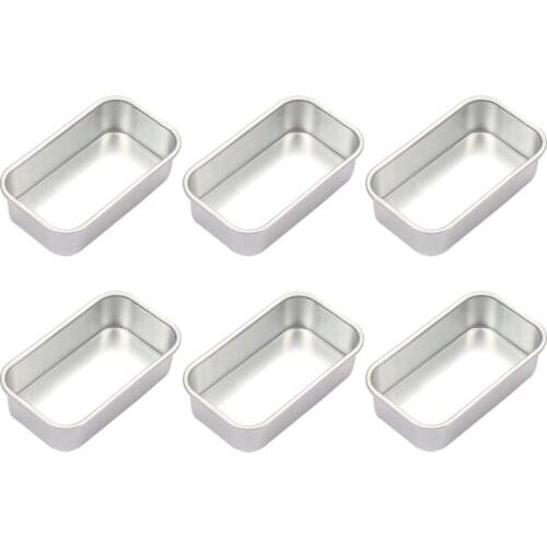 New 6Pcs Non-Stick Cheese Cake Toast Mold Bread Loaf Pan Baking Pans Dishes Kitchen Baking Tool