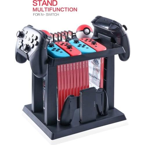 Nintend Switch Console Accessories Case Storage Stand Organizer NS Nintendoswitch Game Disc Joycon Pro Controller Holder Tower