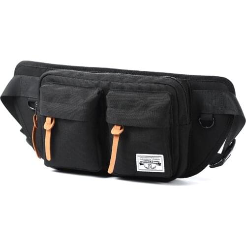 Splashproof Oxford Man Waist Bag Fashion Chest Pack Casual Daily Crossbody Bag For Male Travel Male Bum Belt Bag