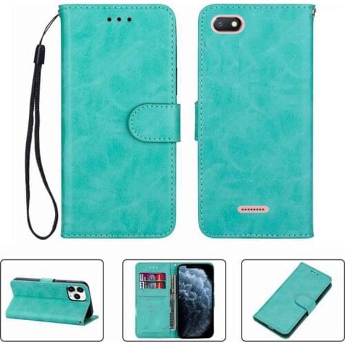 For Xiaomi Redmi 6A 5.45" Redmi6A M1804C3CG M1804C3CH Wallet Case High Quality Flip Leather Phone Shell Protective Cover Funda