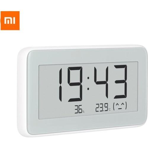 New Xiaomi BT4.0 Wireless Smart Electric Digital clock Indoor&Outdoor Hygrometer Thermometer LCD Temperature Measuring Tools