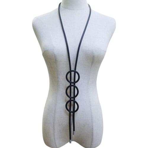 JID Designers Statement Popular Necklace Boho Long Necklace Contemporary Jewelry Sweater Chain Lightweight Moms Gift