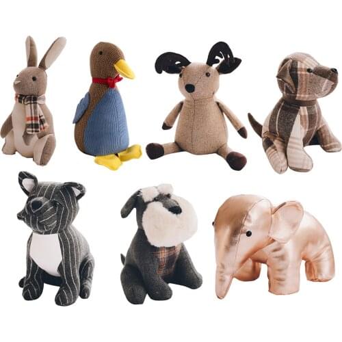 Household Door Stop Cloth Doll Cute Doorstop Fabric Doll Muppet Door Stop Home Creative Decoration Desktop Ornaments Plush Doll