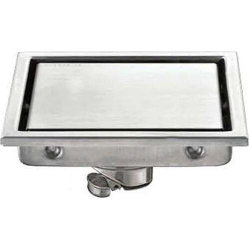 AZOS SUS304 stainless steel Shallow water seal floor drain bathroom kitchen Deodorant/Fast drainage 150*150mm Rectangular