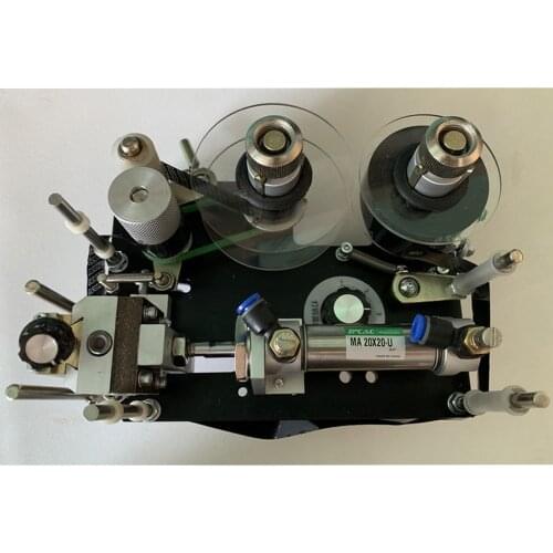HP-501 head production date printing and coding single and double row coding synchronously with Pneumatic ribbon thermal coding