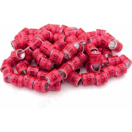 100pcs Free shipping 2021 legs ring for doves pigeon race games foot ring bird aluminium rings