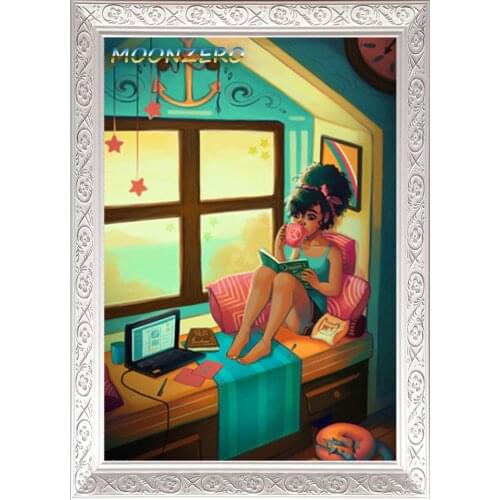 Square Crystal Full Drill Diamond Embroidery Cross Stitch Set DIY Diamond Painting Wall Sticker Needlework Handicraft Relaxing