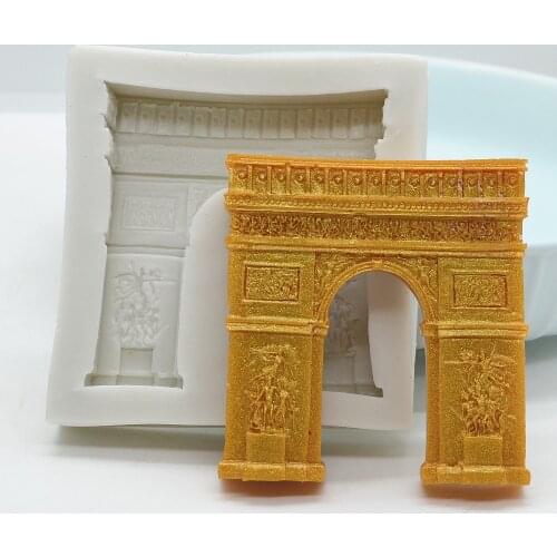 Luyou DIY Arc de Triomphe Shape Cake decorating Tools Silicone Resin Fondant Cake Mold Pastry Kitchen Baking Accessories FM1309
