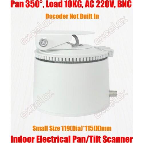 Mini Size 10KG Load Motorized Pan Tilt Scanner Device AC 220V Auto Electrical Horizontal Rotation IP CCTV Camera Support