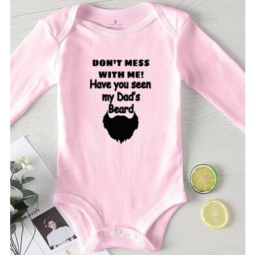 Infant Girl Clothes Winter Baby Boy Costume Autumn Jumpsuit Newborn Girls Rompers Dad Beard Summer Costume for Newborns